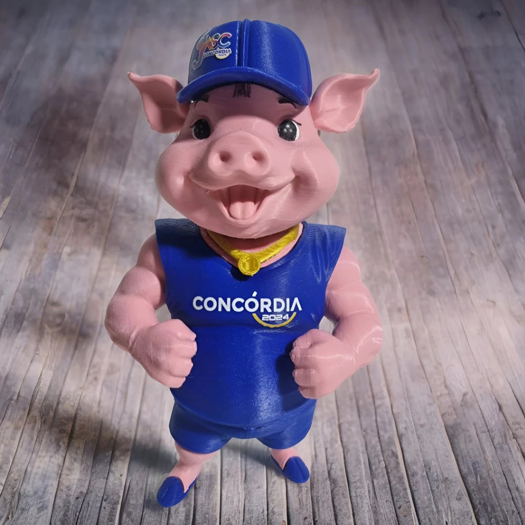 Mascote Porquinho - JASC 2024 Concórdia